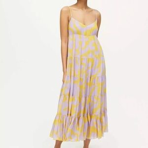 Rhode Josephine Tiered Dress Free Spirit Yellow XS